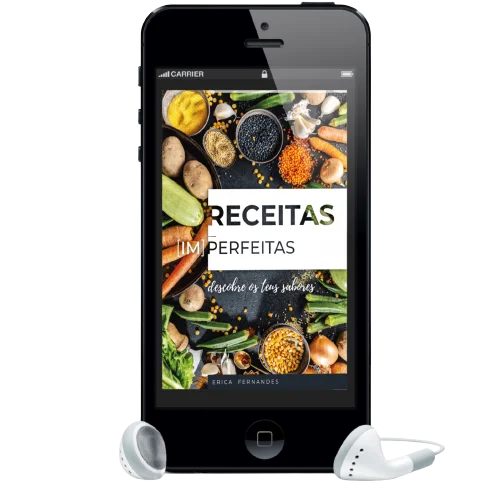 Capa do Ebook Receitas (IM)Perfeitas vista num ecrã de telemovel